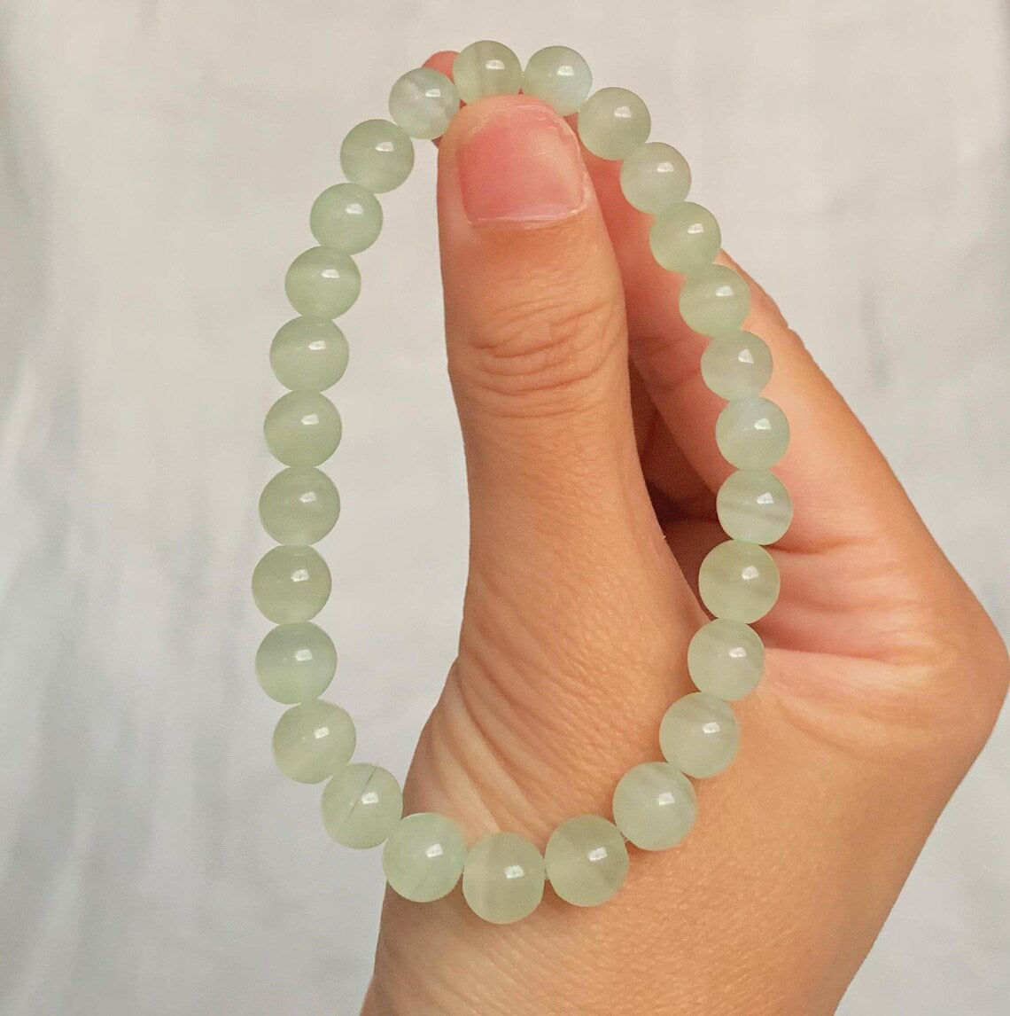 Natural Green Calcite Bracelet