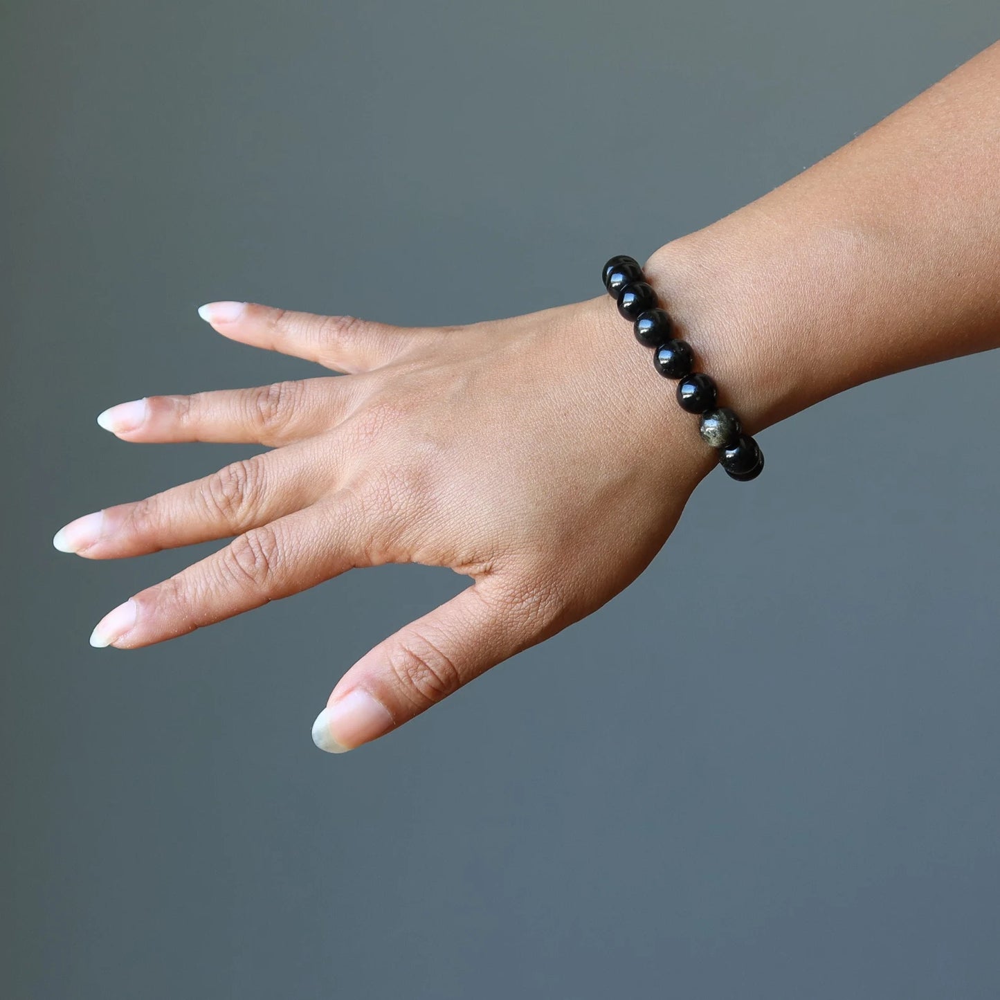 Natural Gold Obsidian Bracelet