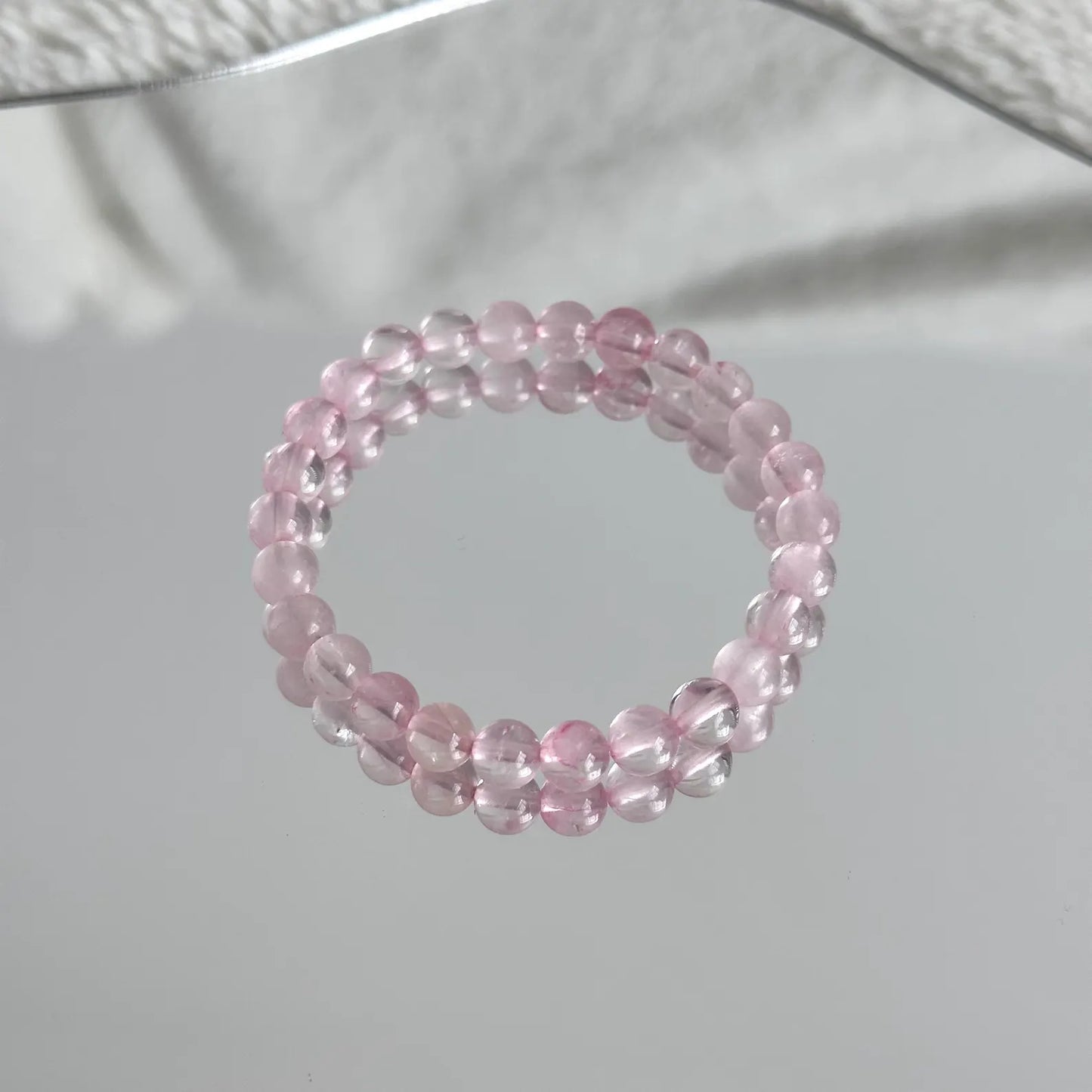 Natural Ice Rose Quartz Bracelet