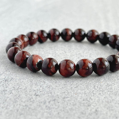 Natural Red Tiger Eye Bracelet