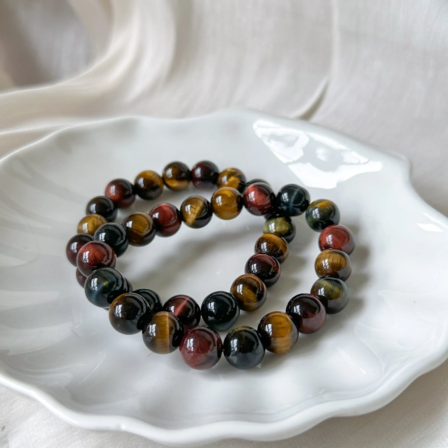 Tri-Color Tiger Eye Bracelet
